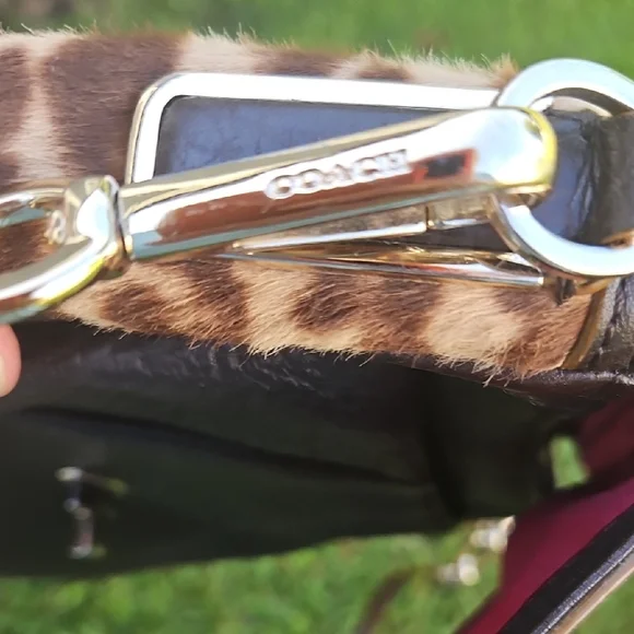 Coach LARGE Madison Mixed Haircalf Sadie Flap - Picture 15 of 15